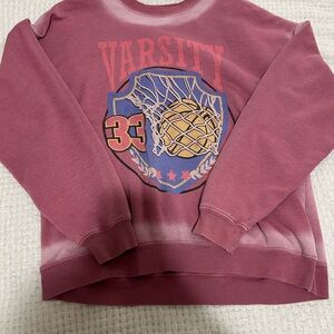 Wild Fable Varsity Sweatshirt - Maroon and Blue